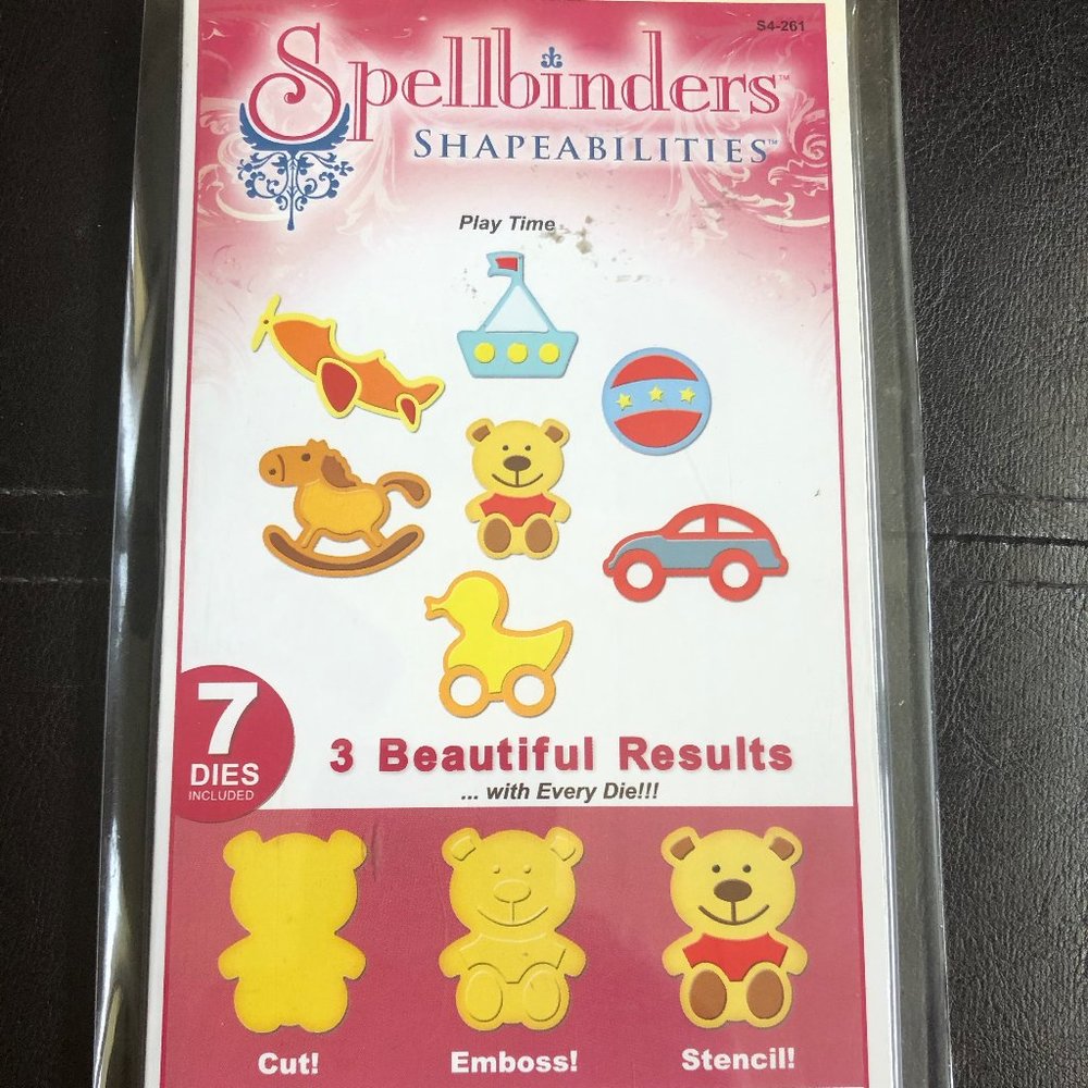 Spellbinders Playtime Toy Diecuts *EUC*